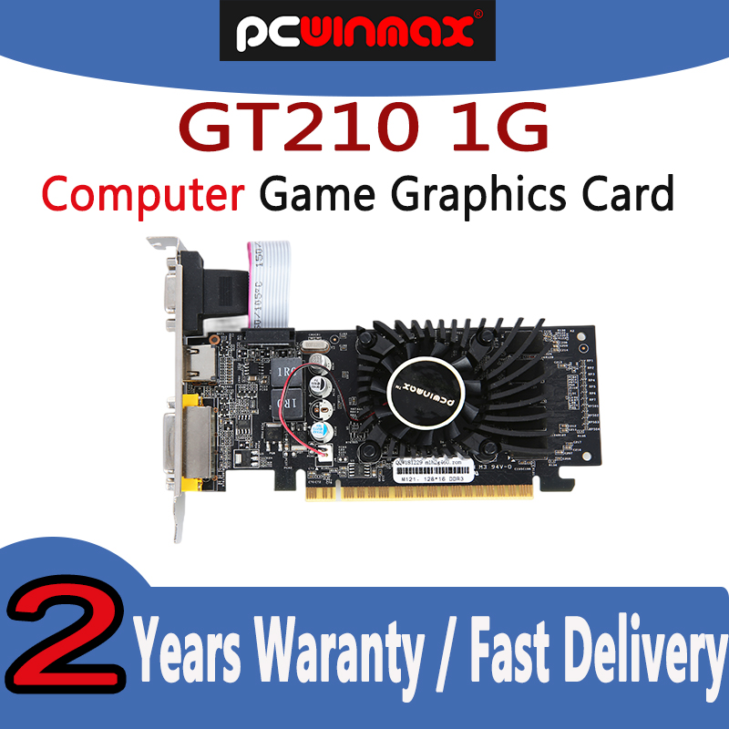 Pc Gaming Nvidia - Pcwinmax-デスクトップPC, GPU,ロープロファイル,gt 210, 1gb,ddr3,64ビット用のオリジナルのグラフィックカード