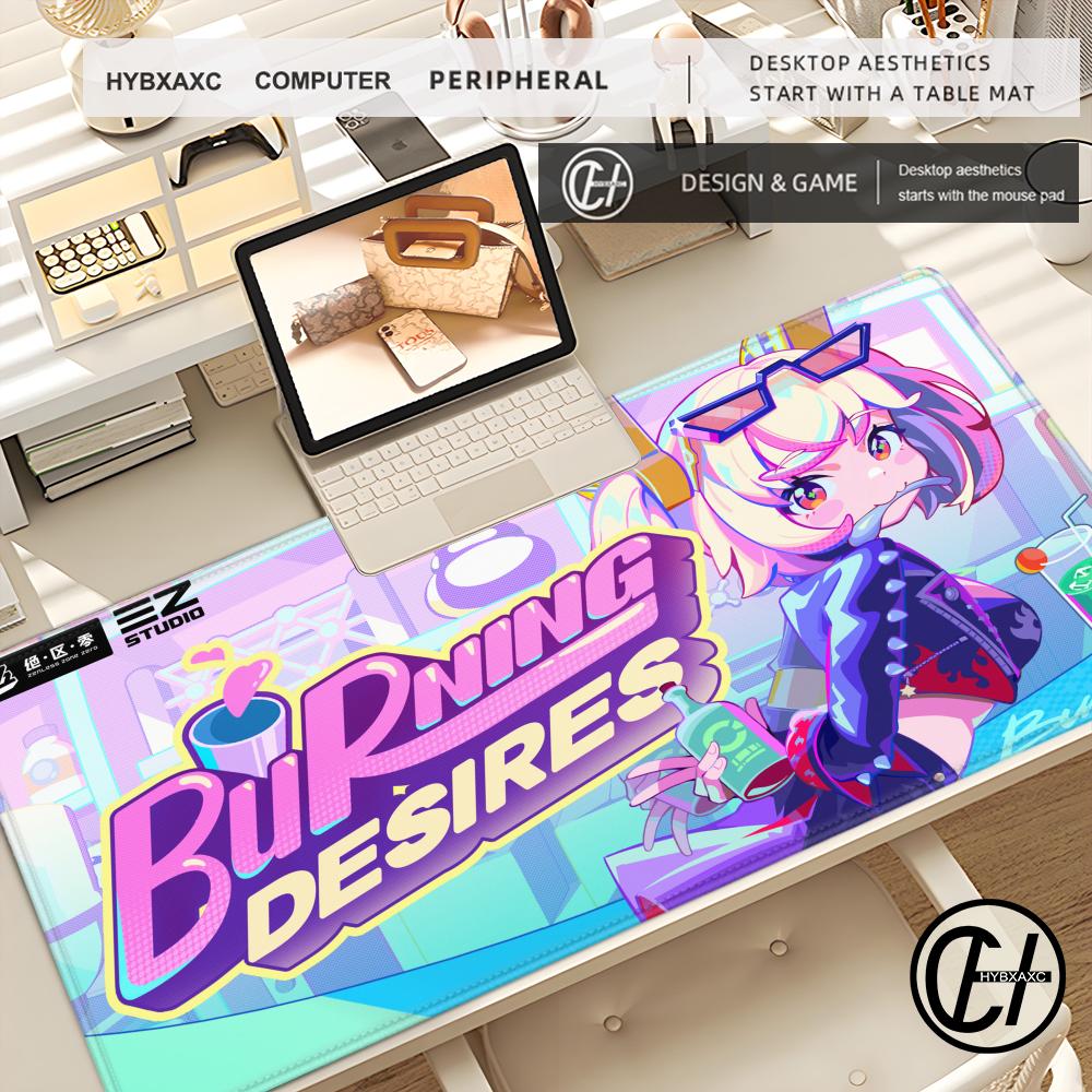 Pc Gaming Zone - マウスパッド PC コンピュータかわいいゲームアクセサリーマウスパッド Burnice ホワイト ZZZ