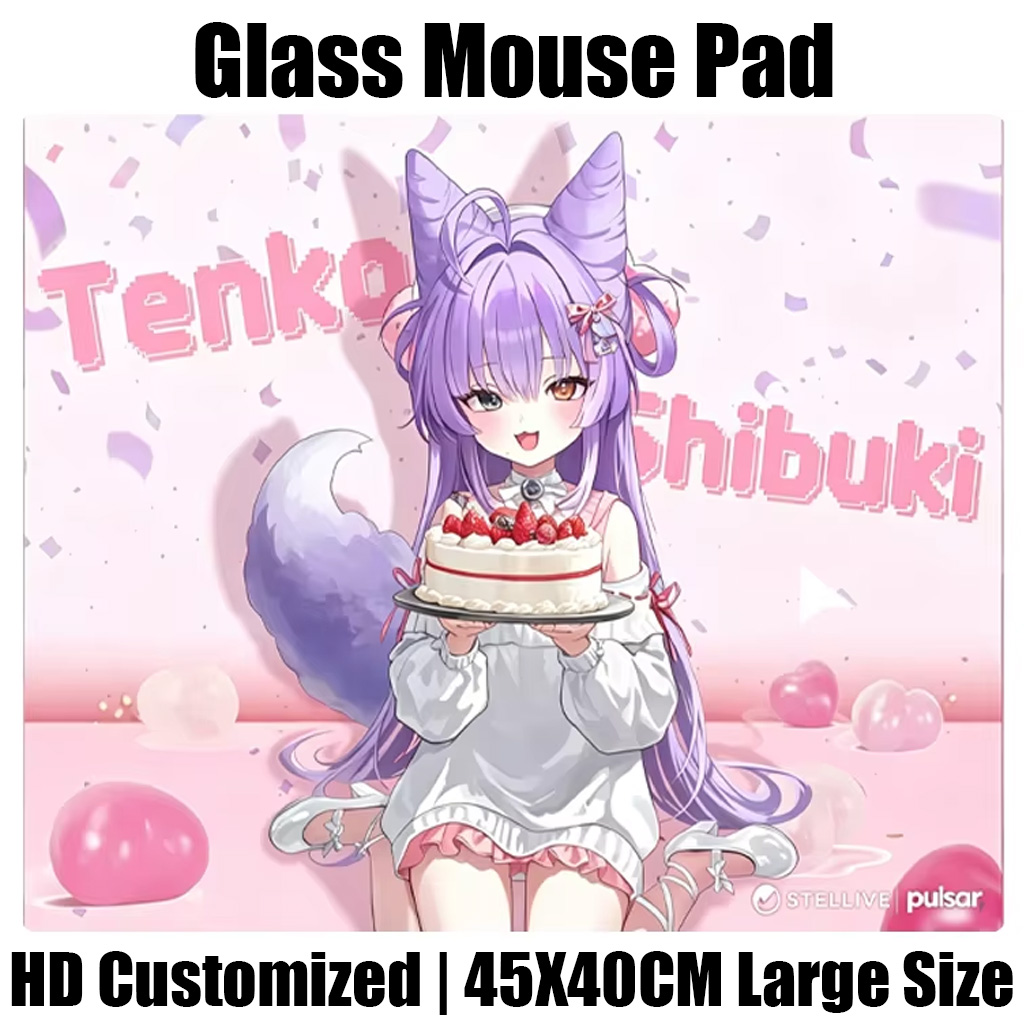 Fps Gaming Mouse - 日本アニメ天子シブキガラスマウスパッドゲーミング再現アップグレードコーティングされた滑らかな表面カスタムゲーマーFPSゲーミングデスクマット