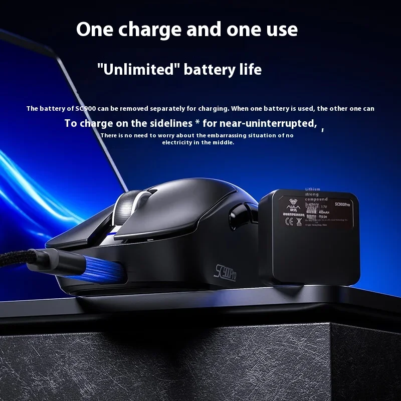 Fps Gaming Mouse - AULA SC900 マウスマウス Paw3950 トライモードワイヤレス 8000Hz