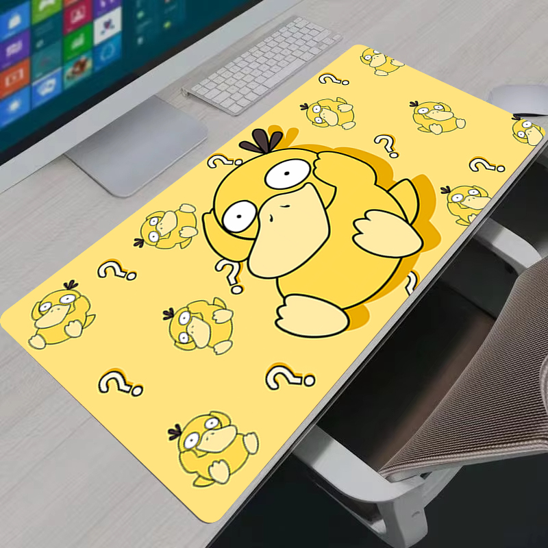 Pc Gaming Handheld - マウスパッドアニメ P-ポケモン Psyduck XXL 大型ゲーミングマウスパッドノンスリップラバーデスクマットラップトップ PC