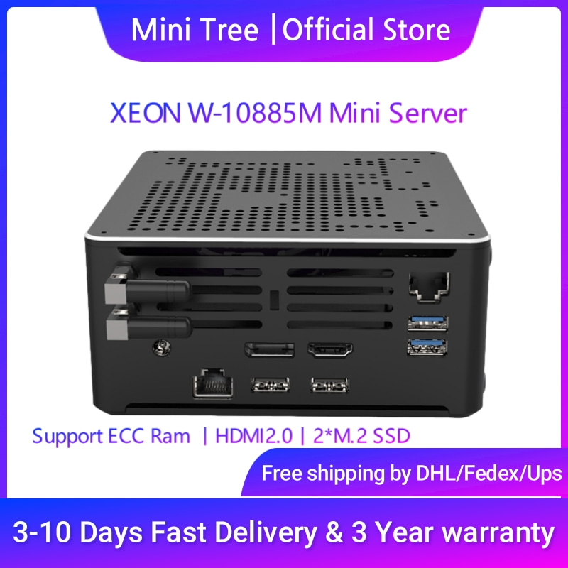 Pc Gaming Ram 32Gb - Intel-Mini Gaming PC,xeon,W-10885M,ecc ram,win11,2 x ddr4,nvme,2lans,オフィス,ゲーマー,デスクトップコンピューター,Webサーバー,ホスト,hd,dp,2186m