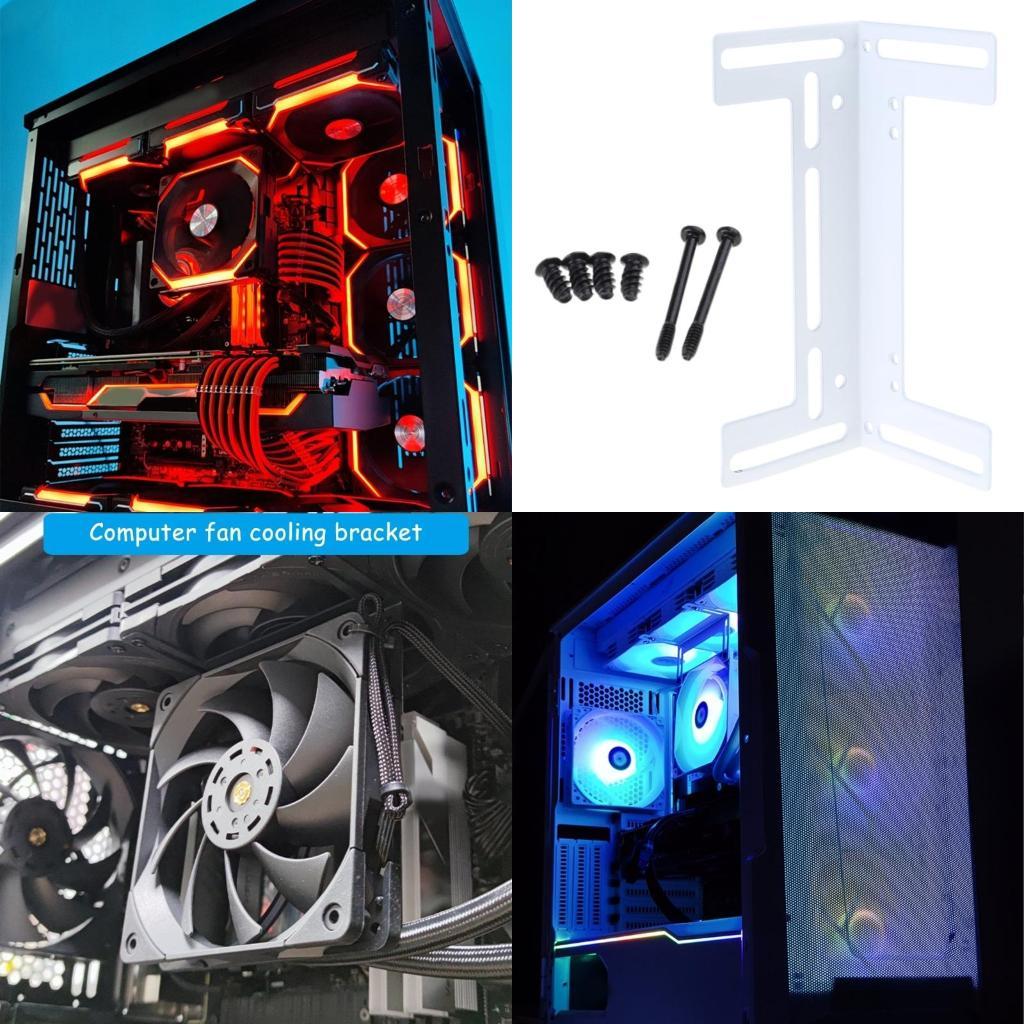 Pc Water Cooling - Y1UB PCウォーター冷却ファンラジエーターブラケットウォーターポンプタンクホルダースタンドブラック