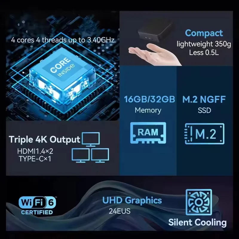 新しいミニPC Windows 11 Pro Intel C - Pc Gaming Ram 32Gb のレビューと価格