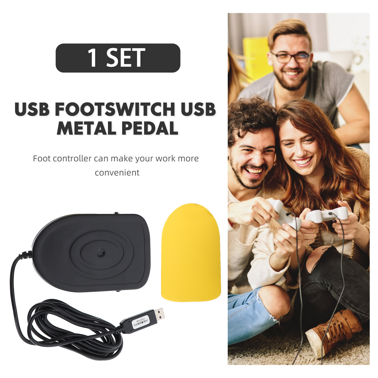 USBフットペダル 金属製メカニカルコンピューターフットペダ - Usb Foot Pedal Gaming のレビューと価格