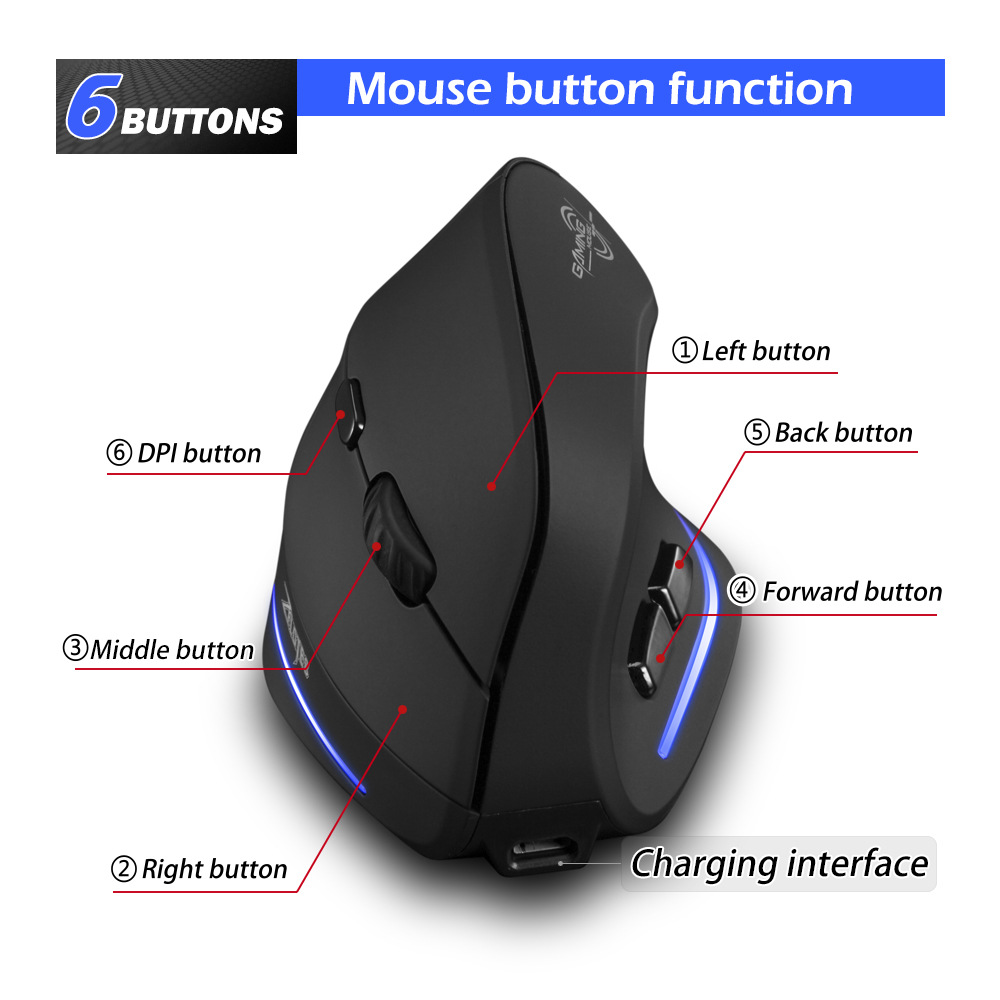 Lefon F35 ワイヤレスマウス 垂直充電式エルゴノミク - Pc Gaming X3D のレビューと価格