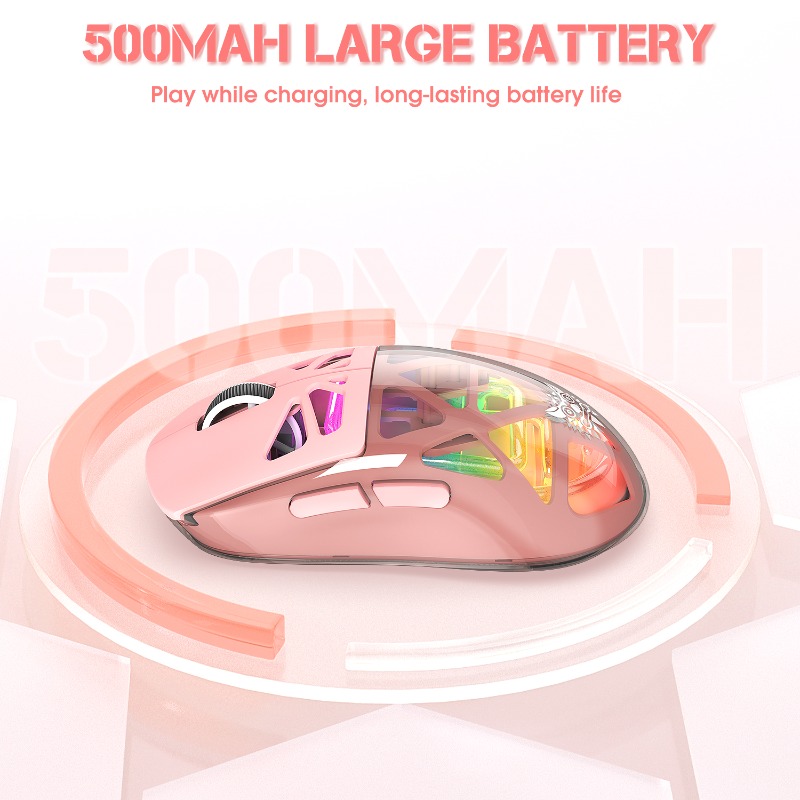 ONIKUMA CW930 ワイヤレス透明ピンクゲーミングマ - Pc Gaming X3D のレビューと価格