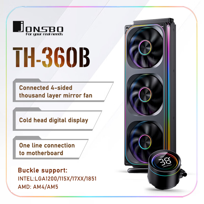 Jonsbo TH-360 AIO CPU 液体冷却統合水冷 - Pc Water Cooling のレビューと価格