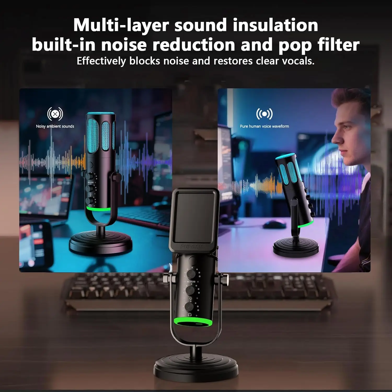 PUPGSIS USB PC マイク、Mac&Windows - Pc Gaming Discord のレビューと価格