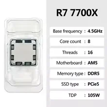 AMD Ryzen 7 7700X R7 7700X 8コア - Amd Cpu Ryzen 7 のレビューと価格