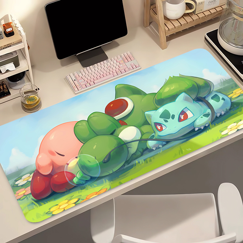 アニメマウスパッドポケモンフシギダネ大型ゲーマーキーボードデ - Pc Gaming Handheld のレビューと価格