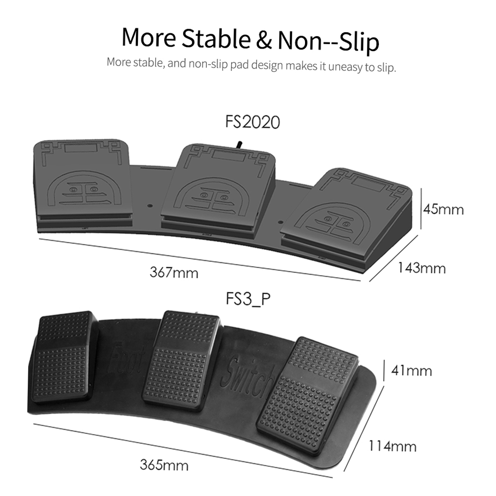Fs20u1 USBフットスイッチコントロールキー、カスタマ - Usb Foot Pedal Gaming のレビューと価格