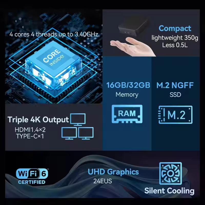 高性能ポータブルミニPC ゲーミング・オフィス・学習用PC  - Pc Gaming Ram 32Gb のレビューと価格