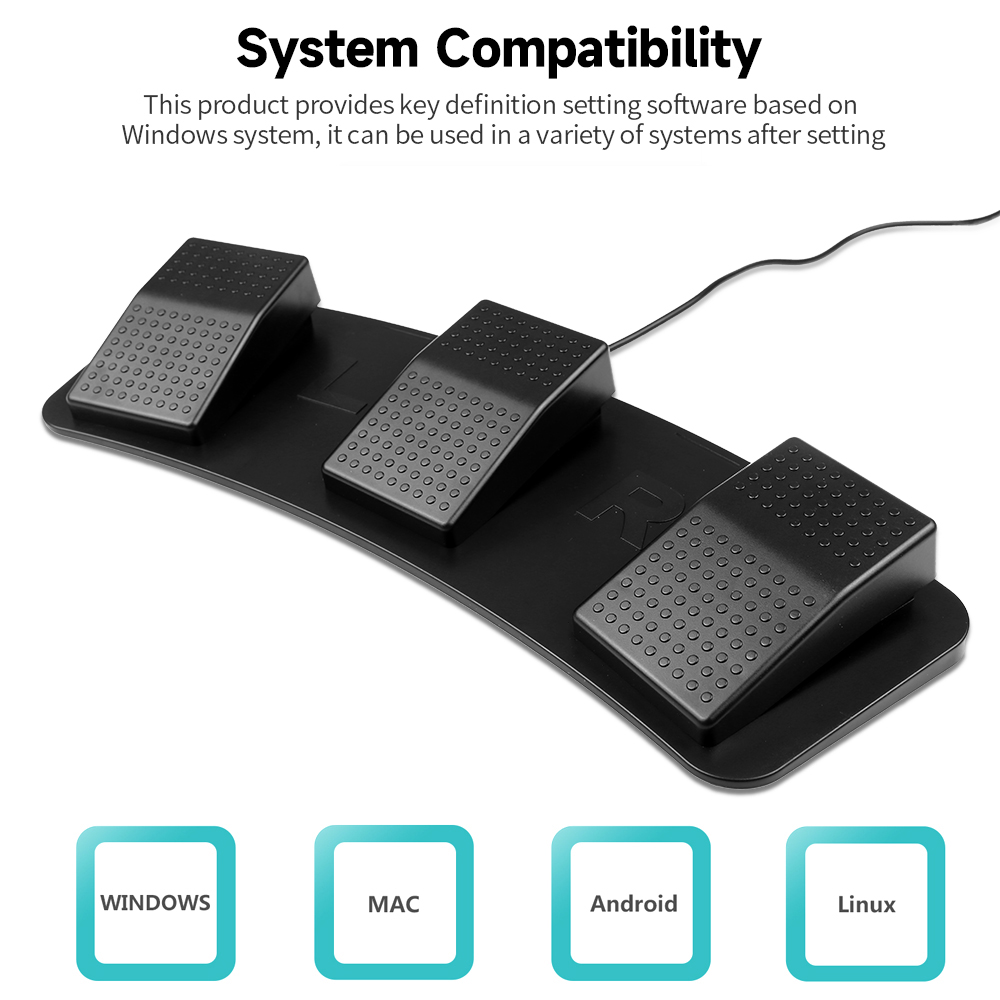 トリプルUSBケーブル付き多機能スイッチ,カスタムフットペダ - Usb Foot Pedal Gaming のレビューと価格