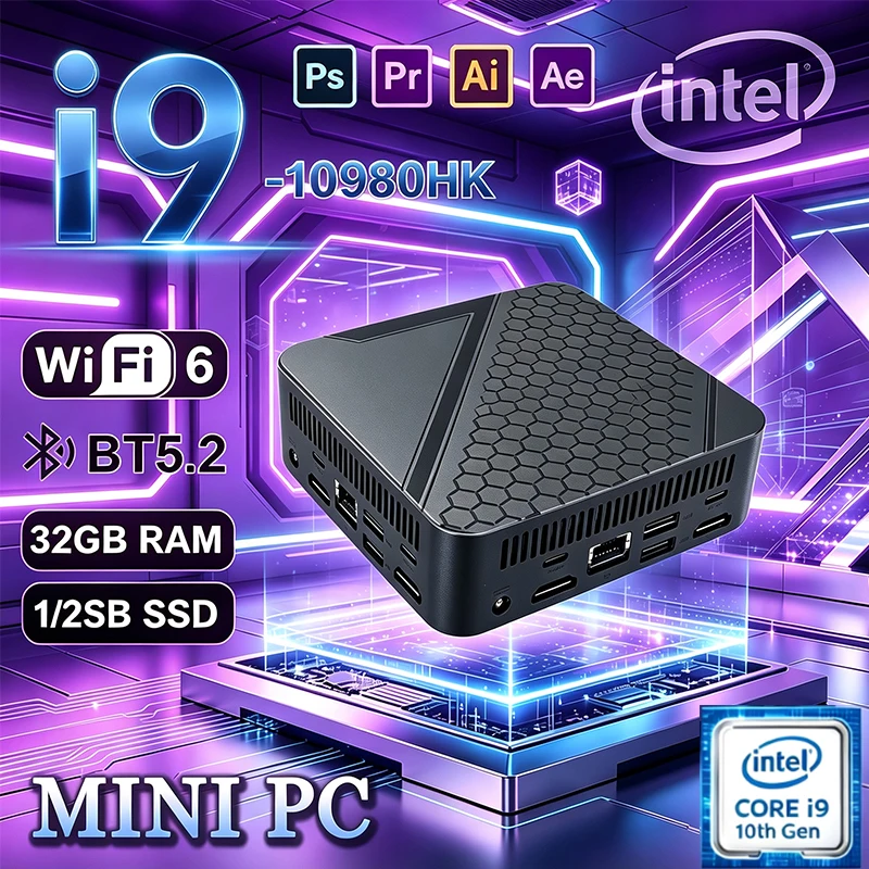 ミニPC 多目的 インテル I9 10980HK ミニPC  - Pc Gaming Ram 32Gb のレビューと価格