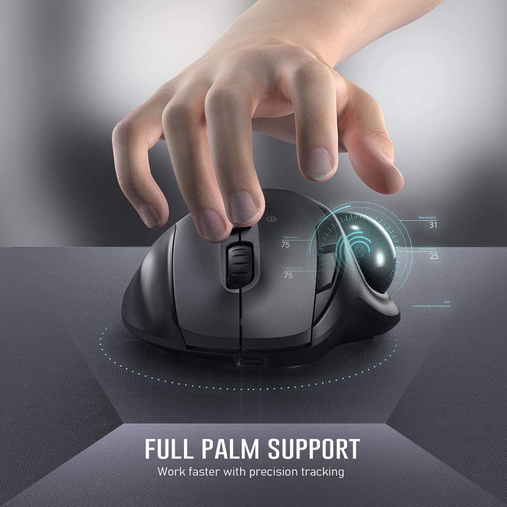 Jomaa トラックボールマウス Bluetooth + 2 - Pc Gaming X3D のレビューと価格
