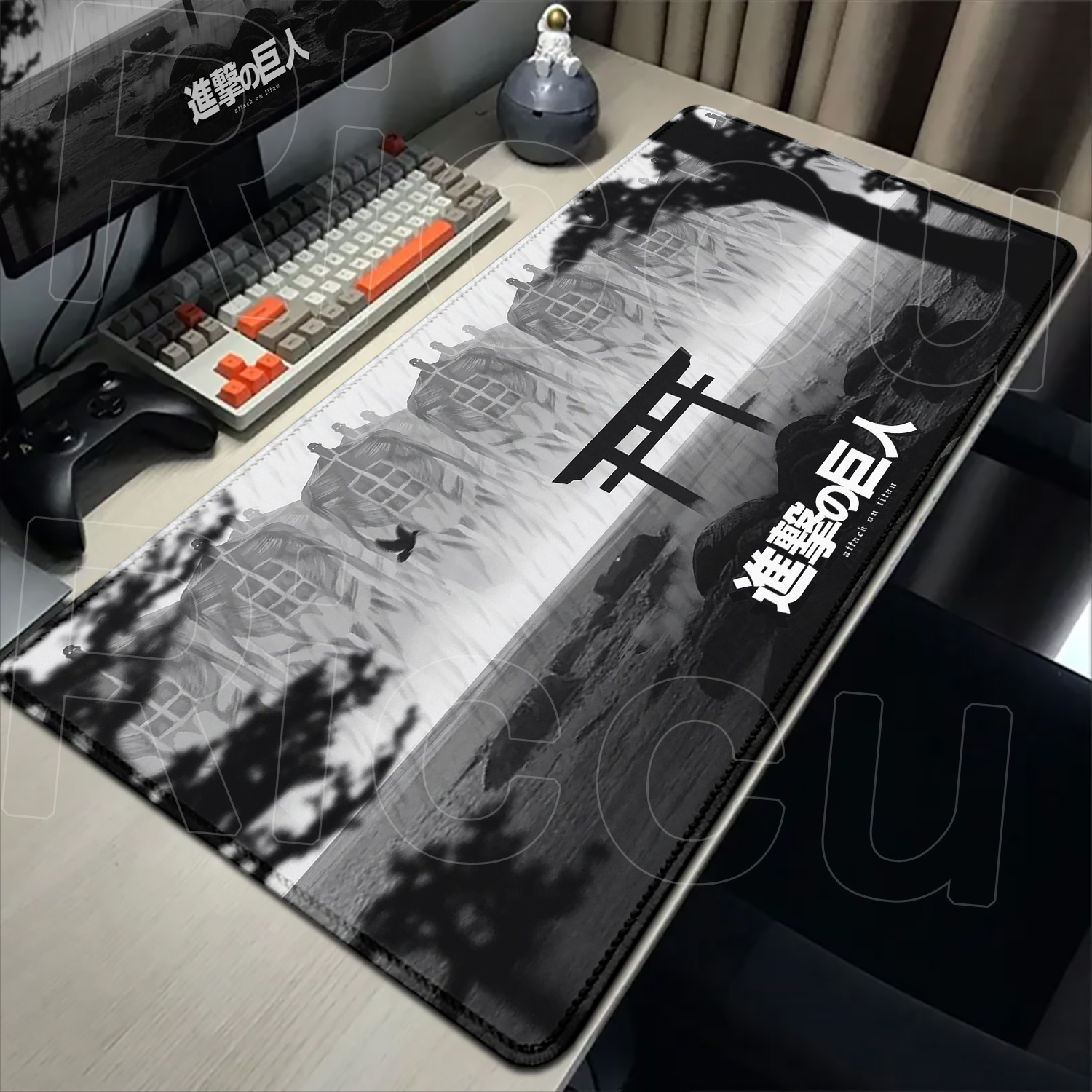 新しいクールな壁紙進撃の巨人マウスパッドゲームアクセサリー滑 - Pc Gaming Wallpaper のレビューと価格