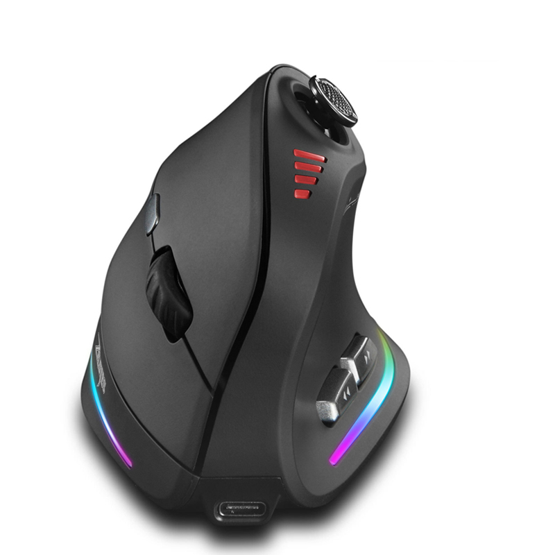 Jomaa RGB バックライト付きワイヤレス垂直マウスコン - Gaming Controller のレビューと価格
