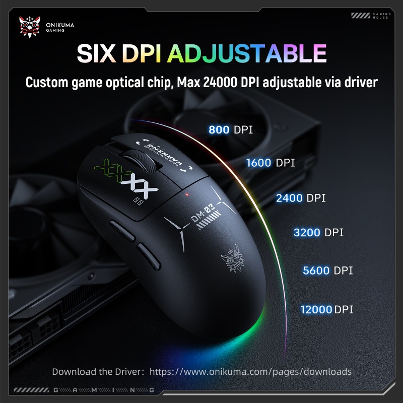 ONIKUMA DM03 ワイヤレスゲーミングマウス トライ - Pc Gaming X3D のレビューと価格