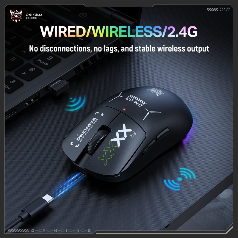 ONIKUMA DM03 ワイヤレスゲーミングマウス トライ - Pc Gaming X3D のレビューと価格