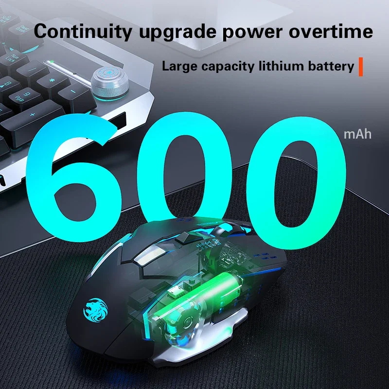 人間工学に基づいたワイヤレス充電式マウス,3色,2.4g,5 - Pc Gaming X3D のレビューと価格
